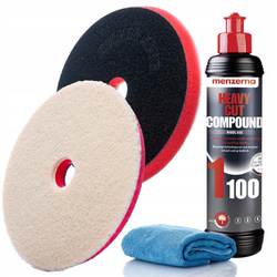 Pasta Polerska Menzerna HCC 1100 + Pad Polerski Futro SK + Mikrofibra