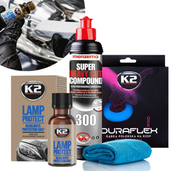 Zestaw Do Renowacji Reflektorów Pasta Menzerna 300 K2 Lamp Protect Pad