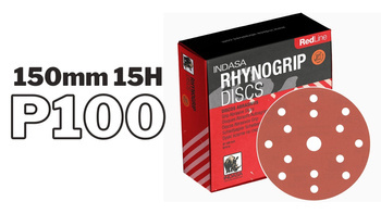 INDASA RED LINE RHYNOGRIP 150mm 15H P100