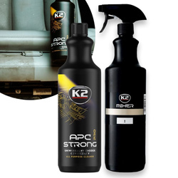 Środek Czyszczący K2 APC Strong PRO 1L + Mixer 1L Czyszczenie Wnętrza
