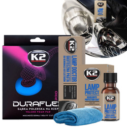Zestaw Do Renowacji Reflektorów K2 Lamp Doctor + Protect Pad Twardy