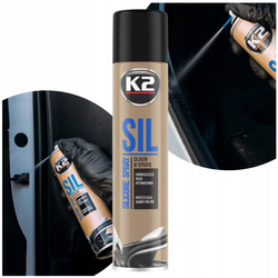 Silikon w Sprayu do Konserwacji Uszczelek Samochodowych Drzwi K2 SIL 300 ml
