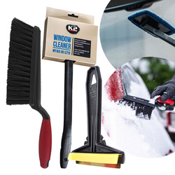 Szczotka do Odśnieżania Vikan + Skrobaczka Murska 575 Mosiężna + Myjka K2