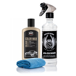 Wosk Koloryzujący Do Samochodu K2 Color Max 250 ml Czarny Ipa Mikrofibra