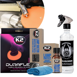 Zestaw Do Renowacji Reflektorów K2 Lamp Doctor + Protect Pad Polerski Ipa