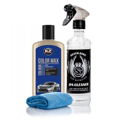 Wosk Koloryzujący Do Samochodu K2 Color Max 250 ml Niebieski Ipa Mikrofibra