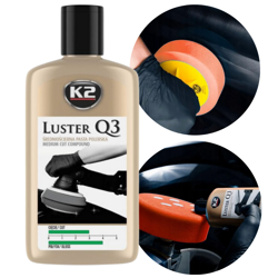 Pasta Polerska do Polerowania Lakieru Samochodu K2 LUSTER Q3 250 g Zielona