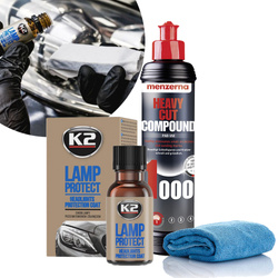 Zestaw Do Renowacji Reflektorów Pasta Menzerna 1000 K2 Lamp Protect
