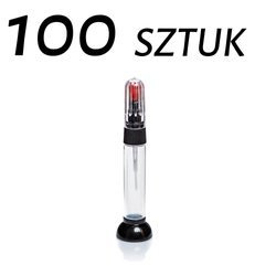 Buteleczka Zaprawkowa 12ml Aplikator Lakieru z Pędzelkiem i Igłą 100 Sztuk