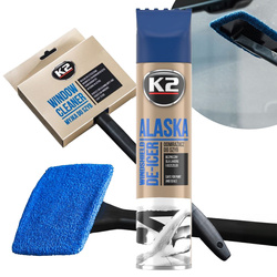 Odmrażacz do Szyb K2 Alaska 300ml + Myjka z Mikrofibrą K2