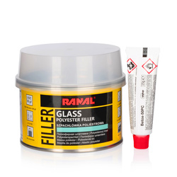 Szpachlówka z Włóknem Szklanym RANAL GLASS 500g + Utwardzacz