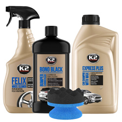 Zestaw Do Pielęgnacji Opon Felg i Karoserii K2 Felix, Bono Black, Szampon
