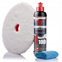 Pasta Polerska Menzerna HCC 1100 + Pad Gąbka z Mikrofibry SK + Mikrofibra