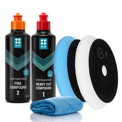 Zestaw Pasty Polerskie HELIOS Heavy Cut Fine 2x250ml Pady Polerskie
