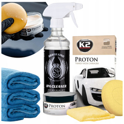 Wosk Samochodowy K2 Proton IPA Cleaner Aplikator Mikrofibry Blask i Ochrona