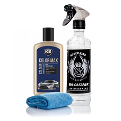Wosk Koloryzujący Do Samochodu K2 Color Max 250 ml Granatowy Ipa Mikrofibra