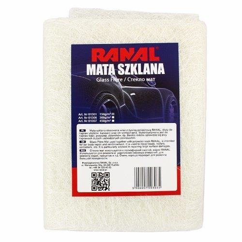 Zestaw Naprawczy Ranal Żywica Poliestrowa 1kg Mata Szklana 0,5m2 Utwardzacz pol_pl_Mata-Szklana-RANAL-150g-m2-0-5-m2-do-Zywicy-Poliestrowej-Naprawa-Karoserii-5011_1