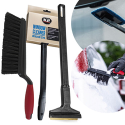 Szczotka do Odśnieżania Vikan + Skrobaczka Murska 580 Mosiężna + Myjka K2