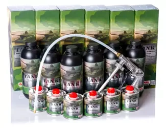 RANAL TANK - URETAN 2K CZARNY 6 szt +PISTOLET