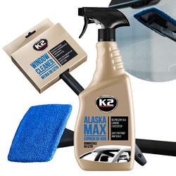 Odmrażacz do Szyb K2 Alaska 700ml + Myjka z Mikrofibrą K2