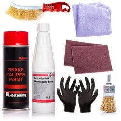 RANAL - ZESTAW DO RENOWACJI I MALOWANIA ZACISKÓW - ŻÓŁTY