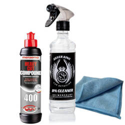 Zestaw Pasta Polerska Menzerna HCC 400 250 ml+IPA Silver King+Mikrofibra