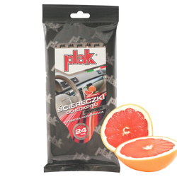 Ściereczki Do Kokpitu Matowe Plak Grejpfrut 24 sztuki