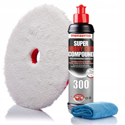 Pasta Polerska Menzerna SHCC 300 + Pad Gąbka z Mikrofibry SK + Mikrofibra