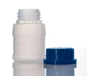 BUTELKA PLASTIKOWA HDPE 100ml - MLECZNA x 2 szt.