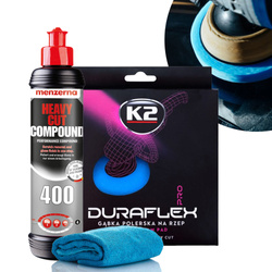Pasta Polerska do Lakieru Menzerna HCC400 Pad Twardy K2 Duraflex Mikrofibra