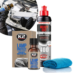 Zestaw Do Renowacji Reflektorów Pasta Menzerna 400 K2 Lamp Protect