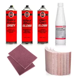 Zestaw do Lakierowania Felg Aluminiowych HML Lakier Podkład Papier Ścierny