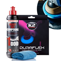 Pasta Polerska do Lakieru Menzerna 1000 Pad Twardy K2 Duraflex Mikrofibra