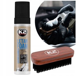 Zestaw do Czyszczenia Pielęgnacji Skóry K2 Letan Foam + K2 Auron Brush