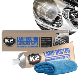 Pasta Do Polerowania Reflektorów K2 Lamp Doctor 60ml Mikrofibra