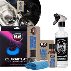 Zestaw Do Renowacji Reflektorów K2 Lamp Doctor + Protect Pad Polerski Ipa
