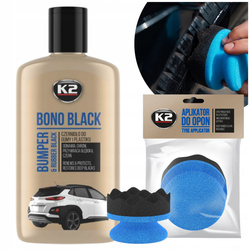 Zestaw do Pielęgnacji Opon: K2 BONO BLACK 250ml + Aplikator do Dressingów
