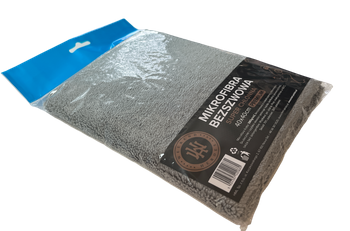 WH Mikrofibra Bezszwowa 40x40 380gsm SZARA PREMIUM