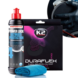 Wosk Menzerna Power Lock Protection Pad Polerski K2 Duraflex Mikrofibra