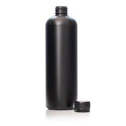 BUTELKA HDPE CZARNA 0,5L
