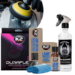 Zestaw Do Renowacji Reflektorów K2 Lamp Doctor + Protect Pad Polerski Ipa
