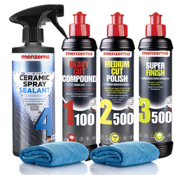 Zestaw Past Polerskich Menzerna Powłoka Ceramiczna Ceramic Spray