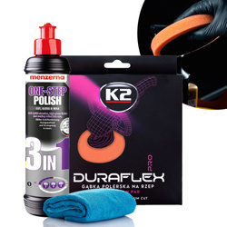 Pasta Polerska do Lakieru Menzerna 3w1 Pad K2 Średniościerny Mikrofibra