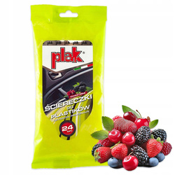 Plak Ściereczki do kokpitów plastików Owoce Leśne