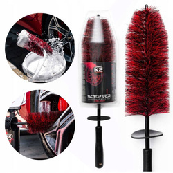 Szczotka do Czyszczenia Mycia Felg Kołpaków K2 Scepter Delikatność i Siła