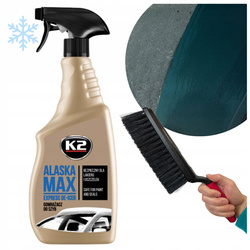 Odmrażacz do Szyb Samochodowych K2 ALASKA MAX 700 ml + Szczotka Do Śniegu