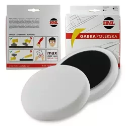 Gąbka HML 150mm rzep biała – twarda do past tnących