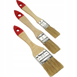 Pędzle Malarskie Angielskie Zestaw 3 szt Naturalne Włosie do Lakieru i Farb