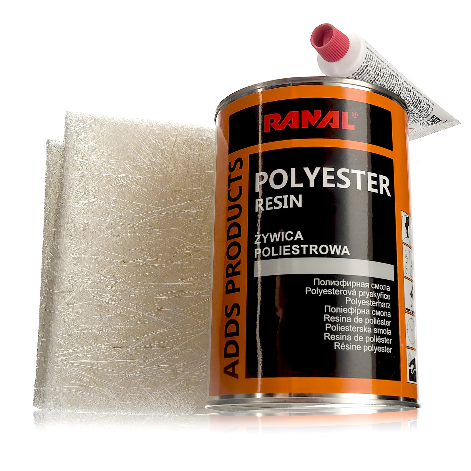 Zestaw Naprawczy Ranal Żywica Poliestrowa 1kg Mata Szklana 0,5m2 Utwardzacz pol_pl_Mata-Szklana-RANAL-150g-m2-0-5-m2-do-Zywicy-Poliestrowej-Naprawa-Karoserii-5011_3
