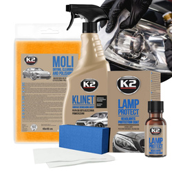 Powłoka Ochronna UV do Reflektorów K2 Lamp Protect Odtłuszczacz Mikrofibra